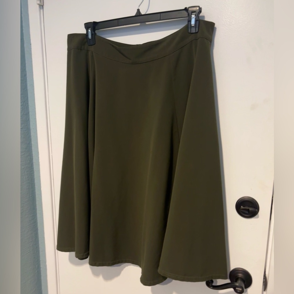ModCloth Bugle Joy A-Line Skirt. Olive Green. 2X
